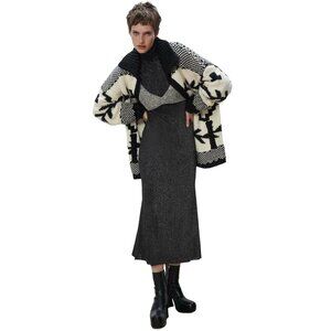 Zara Metallic Thread Knit Dress - Limited Edition 2142/195